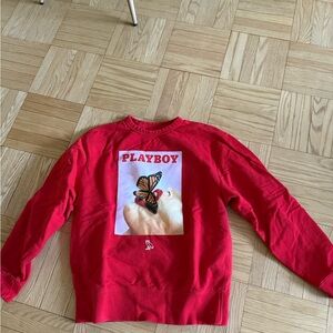 Playboy Red Fleece Sweatshirt